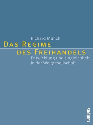 cover image of Das Regime des Freihandels